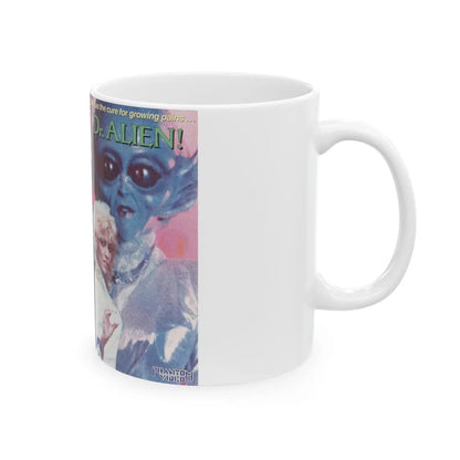 DR ALIEN (VHS COVER) - White Coffee Mug-Go Mug Yourself