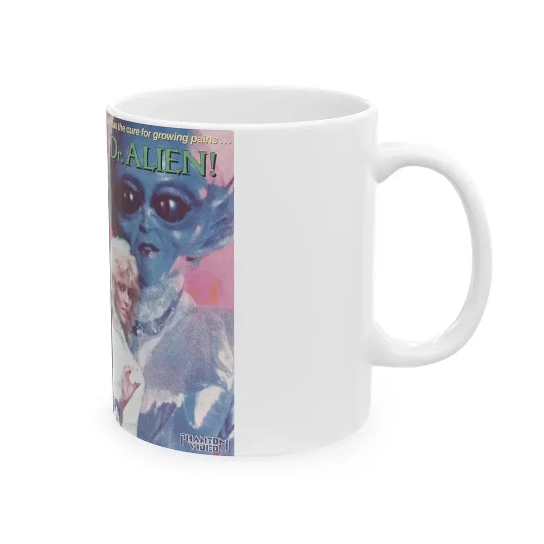 DR ALIEN (VHS COVER) - White Coffee Mug - Go Mug Yourself