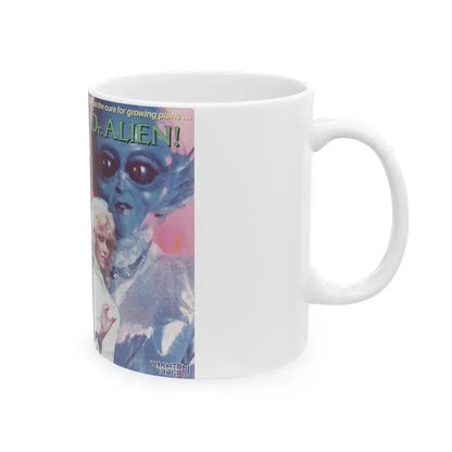 DR ALIEN (VHS COVER) - White Coffee Mug - Go Mug Yourself