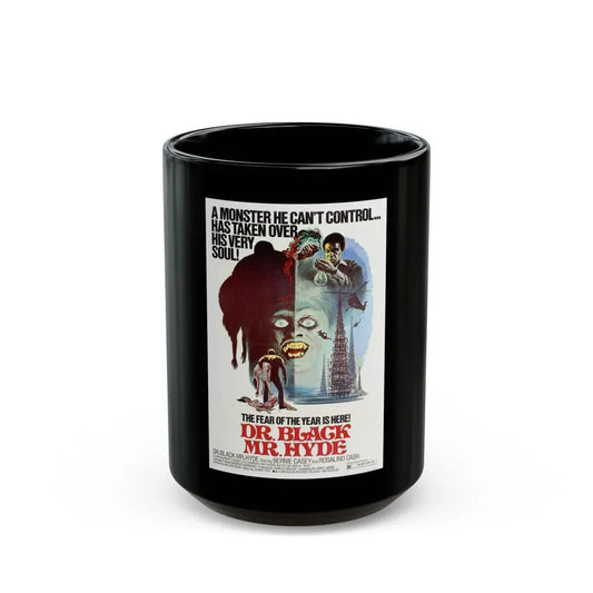 DR. BLACK MR. HYDE 1976 Movie Poster - Black Coffee Mug 15oz - Go Mug Yourself
