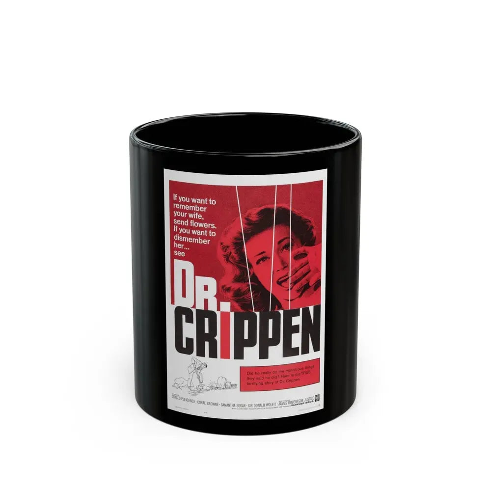 DR. CRIPPEN 1962 Movie Poster - Black Coffee Mug 11oz - Go Mug Yourself