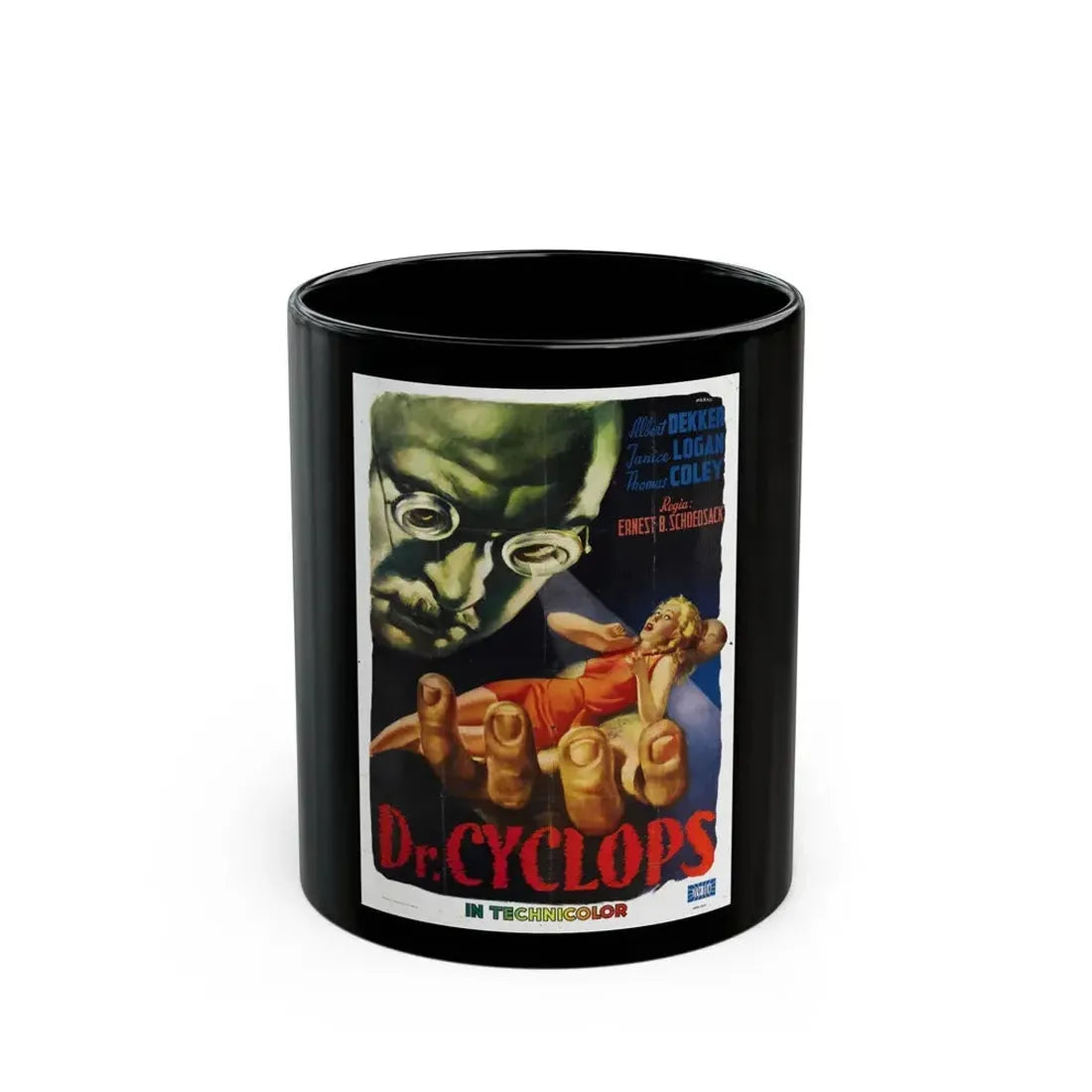 DR. CYCLOPS 1940 Movie Poster - Black Coffee Mug 11oz - Go Mug Yourself