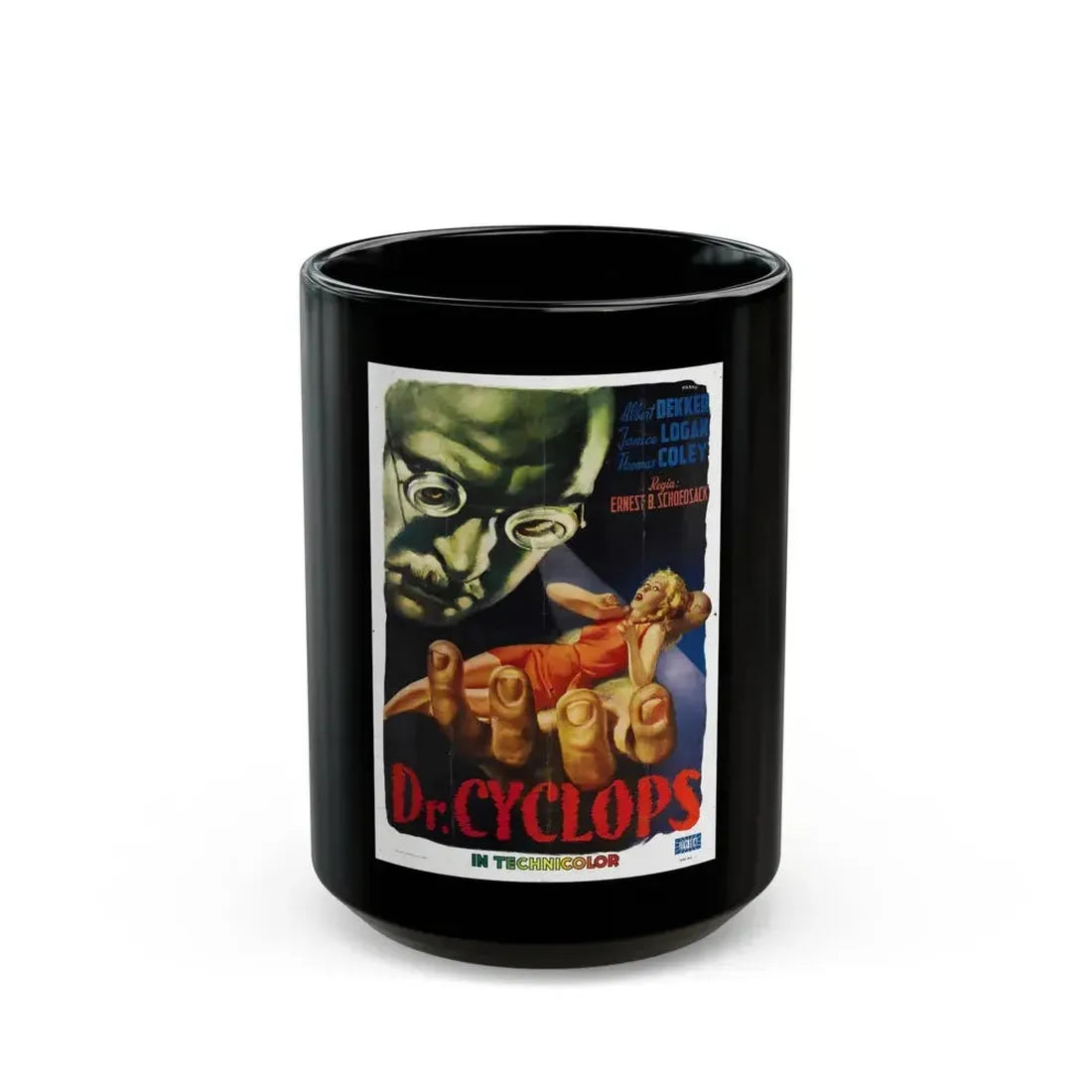 DR. CYCLOPS 1940 Movie Poster - Black Coffee Mug 15oz - Go Mug Yourself
