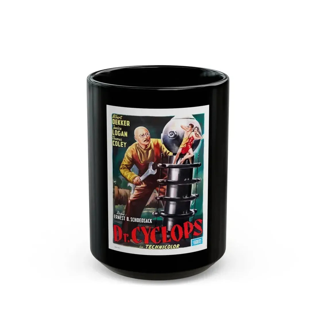 DR. CYCLOPS (SPANISH) 1940 Movie Poster - Black Coffee Mug 15oz - Go Mug Yourself