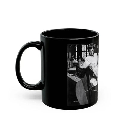 Dr. Ed's Scientific Girl-Trap, Men magazine, November 1957 - Black Coffee Mug - Go Mug Yourself
