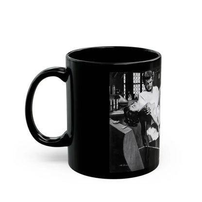 Dr. Ed's Scientific Girl-Trap, Men magazine, November 1957 - Black Coffee Mug - Go Mug Yourself