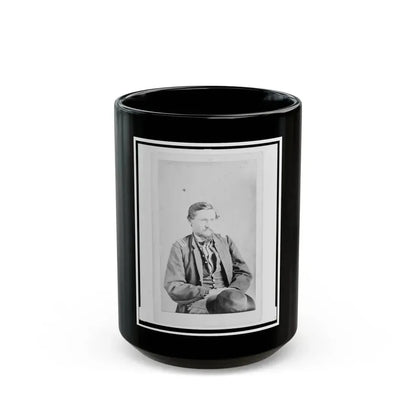 Dr. Felix Blazer, First Assistant Surgeon In The 32nd Indiana Regiment, Half-Length Portrait, Seated, Facing Front (U.S. Civil War) Black Coffee Mug 15oz - Go Mug Yourself