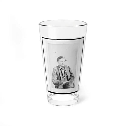 Dr. Felix Blazer, First Assistant Surgeon In The 32nd Indiana Regiment, Half-Length Portrait, Seated, Facing Front (U.S. Civil War) Pint Glass 16oz 16oz - Go Mug Yourself