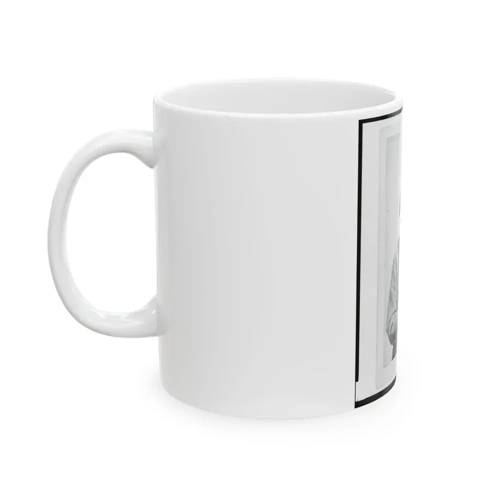 Dr. Felix Blazer, First Assistant Surgeon In The 32nd Indiana Regiment, Half-Length Portrait, Seated, Facing Front (U.S. Civil War) White Coffee Mug - Go Mug Yourself