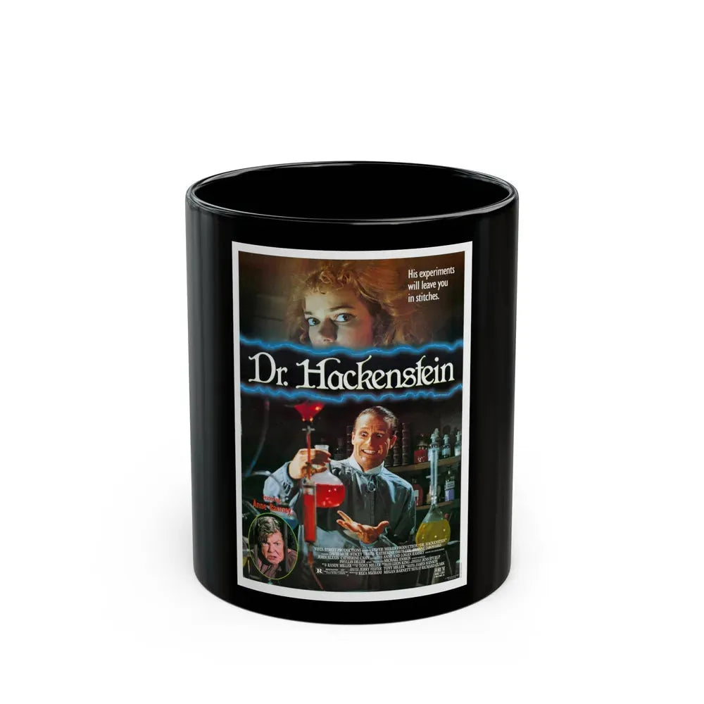 DR. HACKENSTEIN 1988 Movie Poster - Black Coffee Mug 11oz - Go Mug Yourself