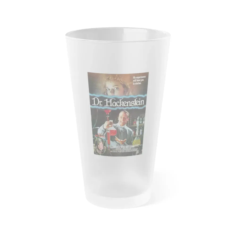 DR. HACKENSTEIN 1988 Movie Poster - Frosted Pint Glass 16oz 16oz Frosted - Go Mug Yourself