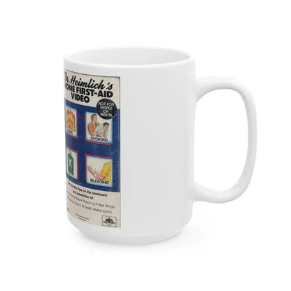 DR HEINLICHS HOME FIRST AID VIDEO (VHS COVER) - White Coffee Mug - Go Mug Yourself