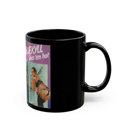 DR JECKYLL LIKES EM HOT (VHS COVER) - Black Coffee Mug - Go Mug Yourself