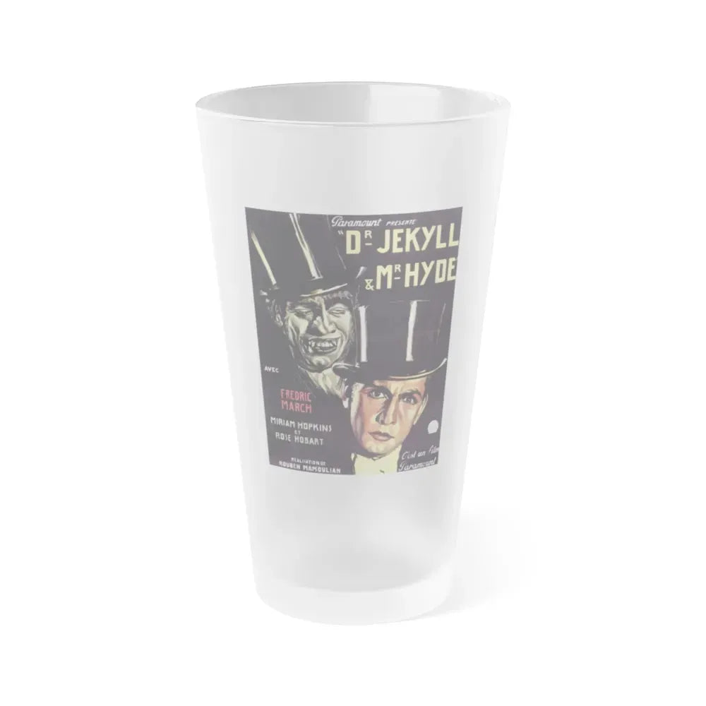 DR. JEKYLL AND MR. HYDE 1931 Movie Poster - Frosted Pint Glass 16oz 16oz Frosted - Go Mug Yourself