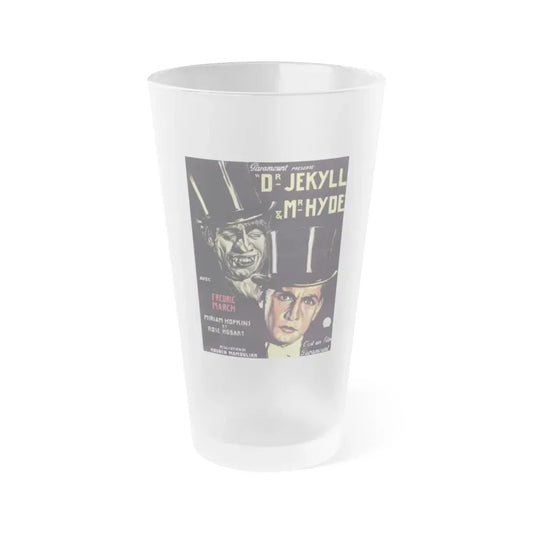 DR. JEKYLL AND MR. HYDE 1931 Movie Poster - Frosted Pint Glass 16oz 16oz Frosted - Go Mug Yourself