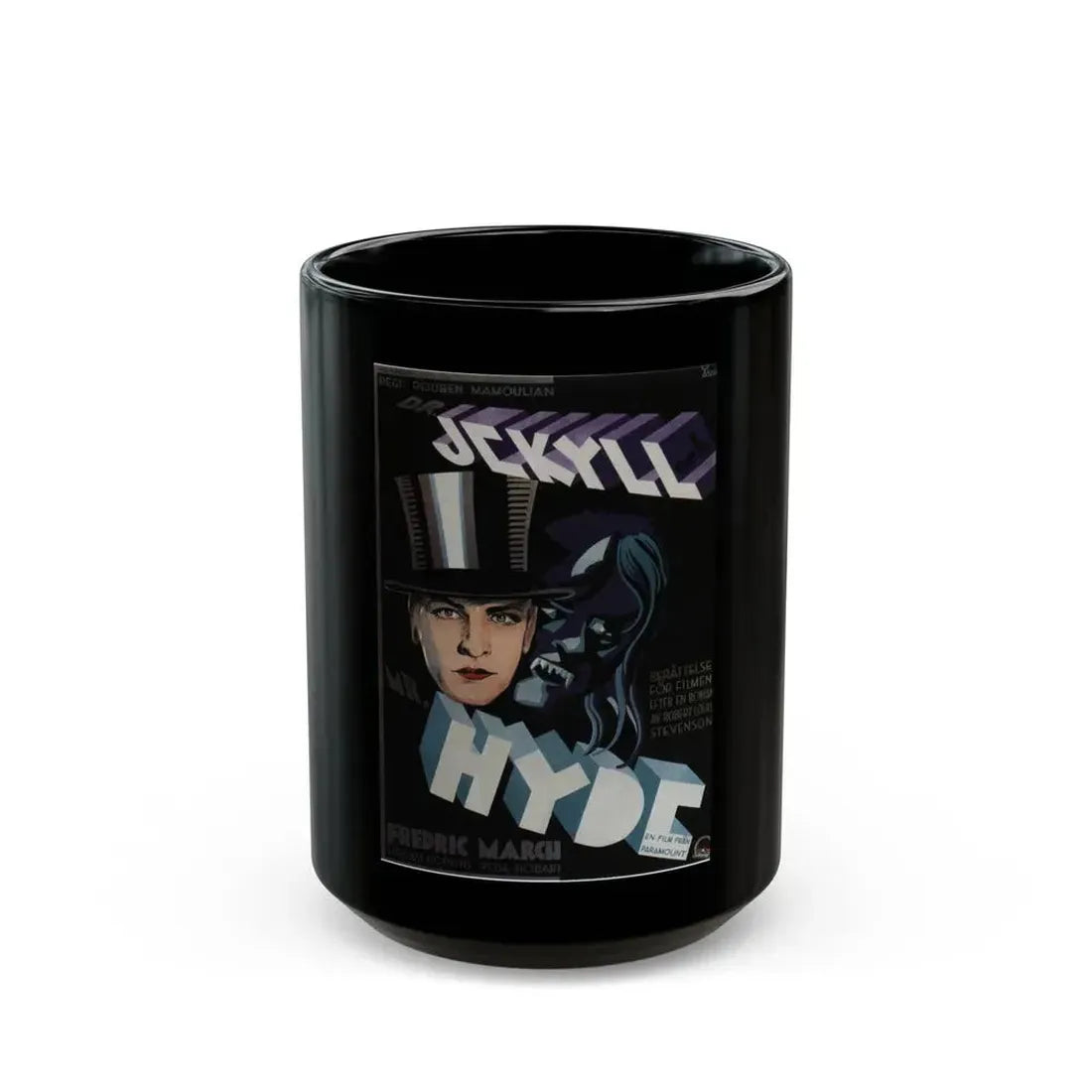 DR. JEKYLL AND MR. HYDE (2) 1931 Movie Poster - Black Coffee Mug 15oz - Go Mug Yourself