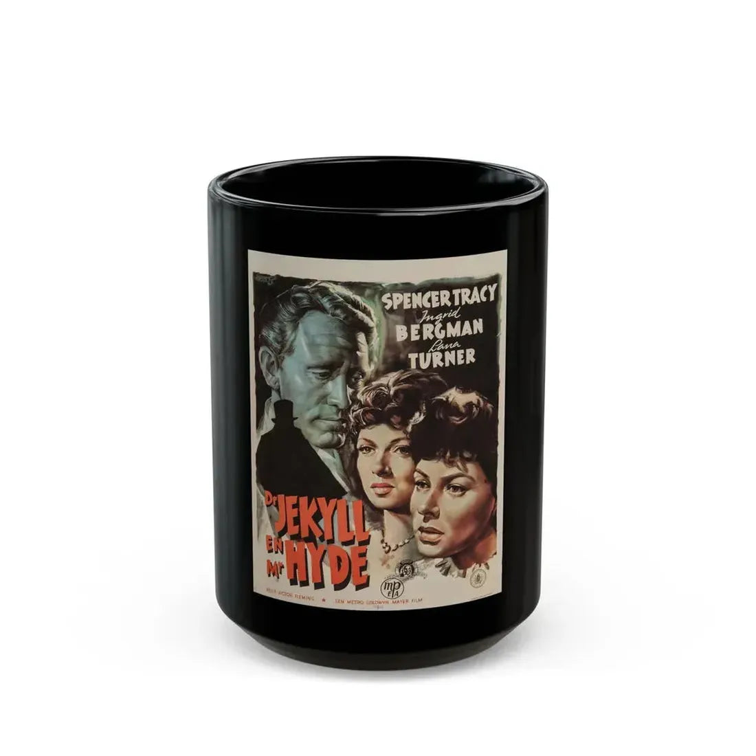 DR. JEKYLL AND MR. HYDE (DUTCH) 1941 Movie Poster - Black Coffee Mug 15oz - Go Mug Yourself