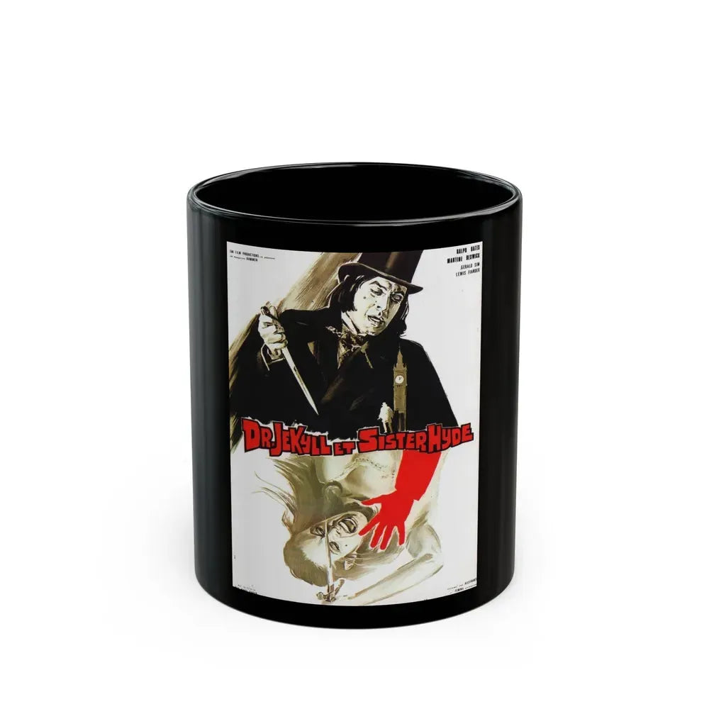 DR. JEKYLL AND SISTER HYDE (FRENCH) 1971 Movie Poster - Black Coffee Mug 11oz - Go Mug Yourself
