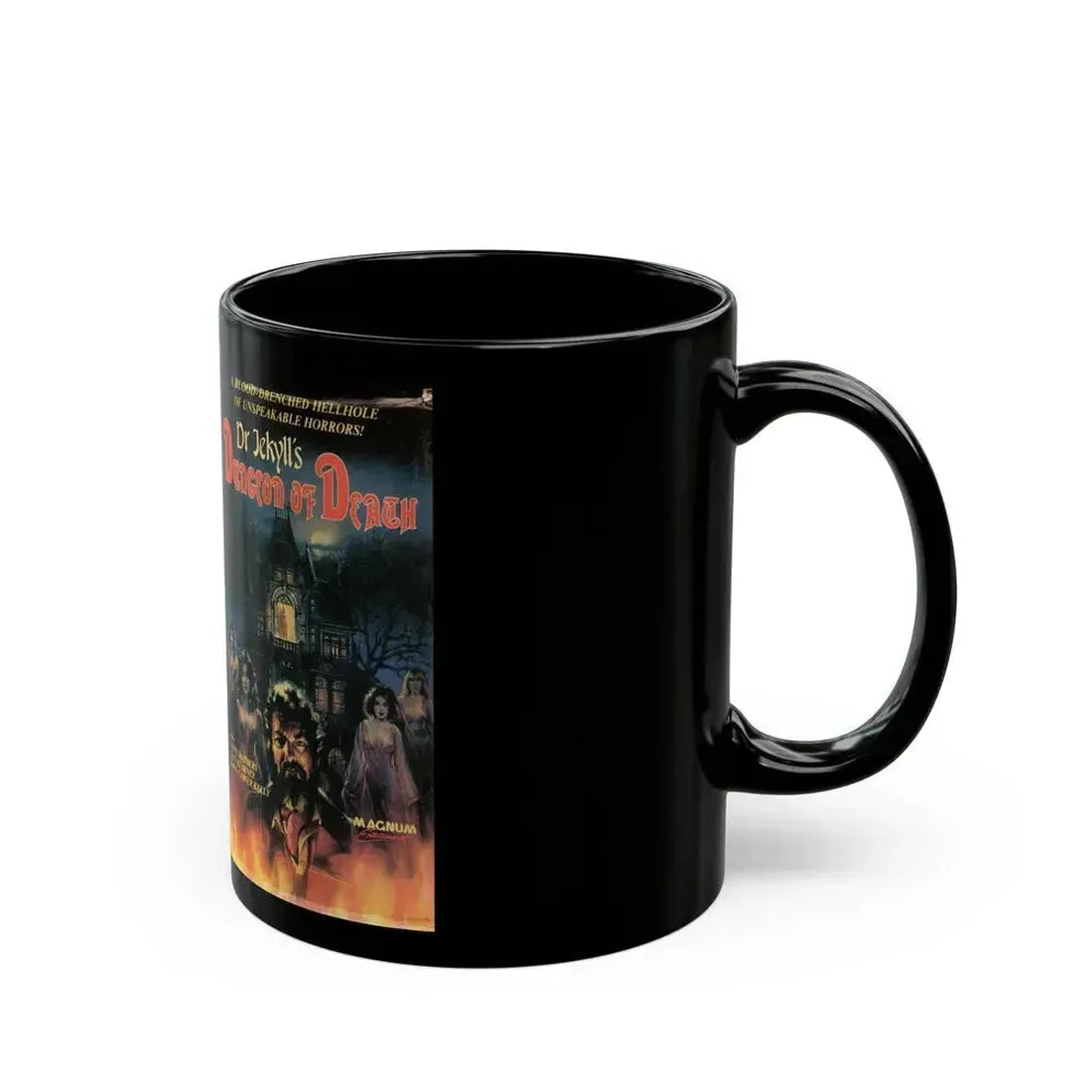 DR JEKYLLS DUNGEON OF DEATH (VHS COVER) - Black Coffee Mug - Go Mug Yourself