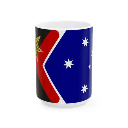 Dr. John C. Blaxlands Proposal 2013 Australian Flag Proposal (Australia) White Coffee Mug 15oz - Go Mug Yourself