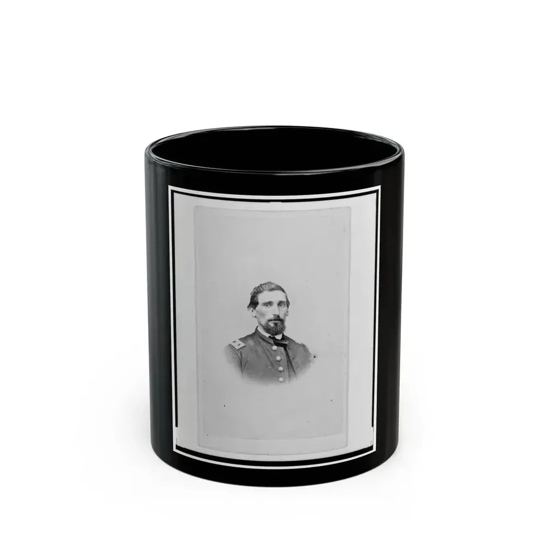 Dr. John M. Gray, Surgeon For The 39th Indiana Regiment,  Head-And-Shoulders Portrait, Facing Front (U.S. Civil War) Black Coffee Mug 11oz - Go Mug Yourself