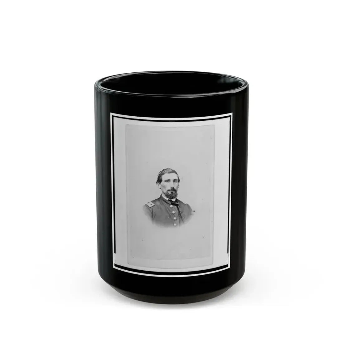 Dr. John M. Gray, Surgeon For The 39th Indiana Regiment,  Head-And-Shoulders Portrait, Facing Front (U.S. Civil War) Black Coffee Mug 15oz - Go Mug Yourself