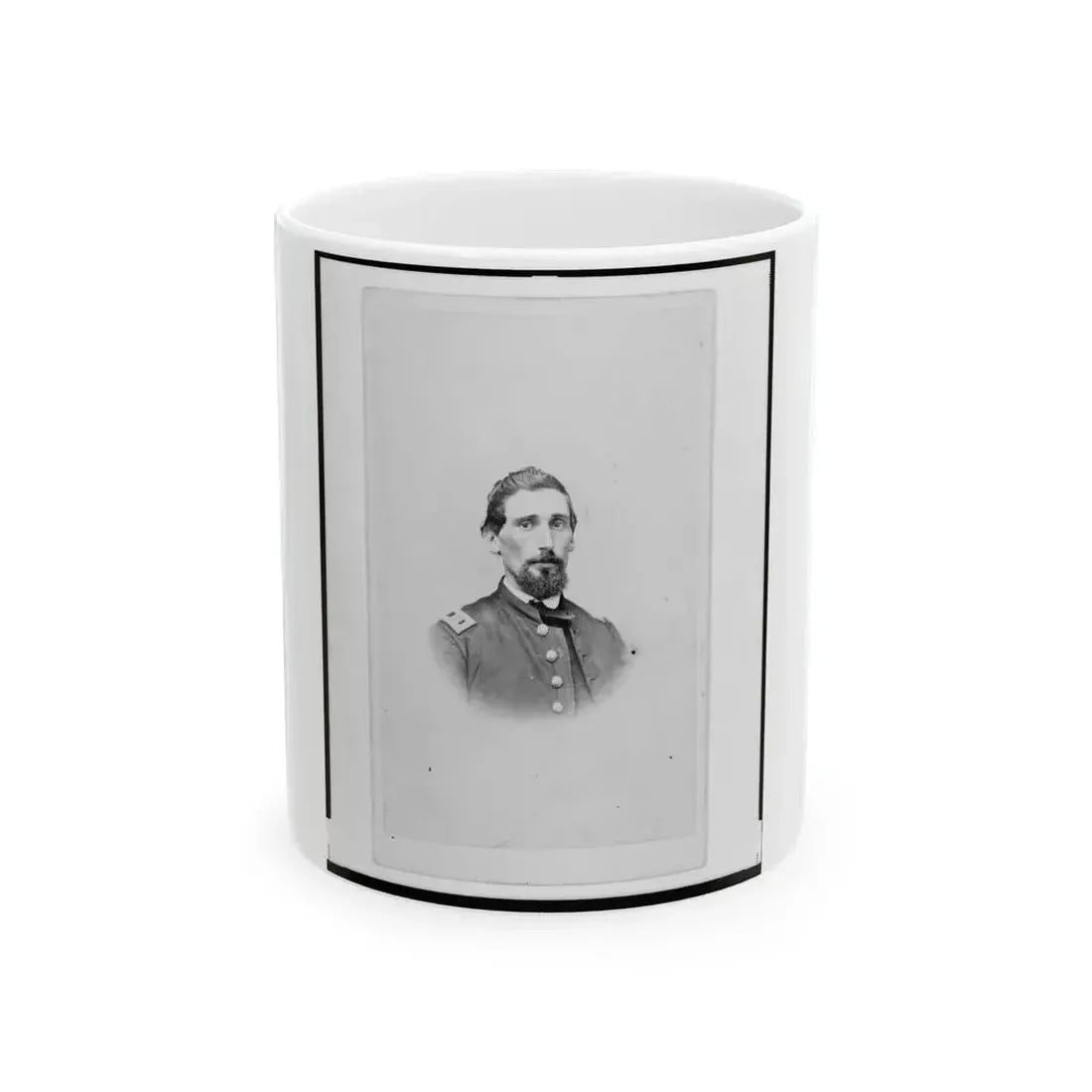 Dr. John M. Gray, Surgeon For The 39th Indiana Regiment,  Head-And-Shoulders Portrait, Facing Front (U.S. Civil War) White Coffee Mug 11oz - Go Mug Yourself
