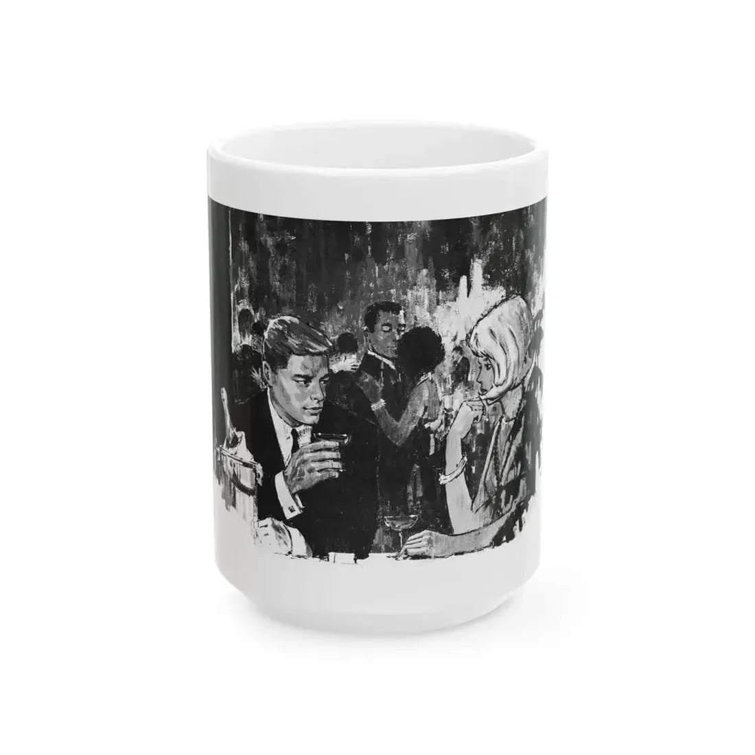 Dr Kildare's Secret Romance by Norman Daniels, Rave magazine, 1964 - White Coffee Mug 15oz - Go Mug Yourself