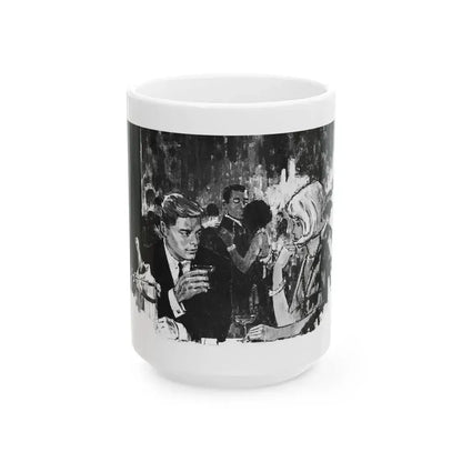 Dr Kildare's Secret Romance by Norman Daniels, Rave magazine, 1964 - White Coffee Mug 15oz - Go Mug Yourself