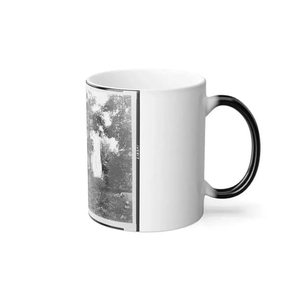 D.R. Miller House, With Family on Porch, Hagerstown Pike, Antietam, Maryland (U.S. Civil War) Color Changing Coffee Mug 11oz - Go Mug Yourself