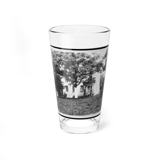 D.R. Miller House, With Family On Porch, Hagerstown Pike, Antietam, Maryland (U.S. Civil War) Pint Glass 16oz 16oz - Go Mug Yourself