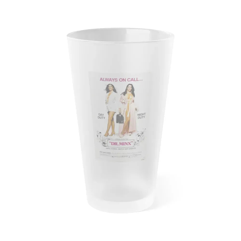 DR. MINX 1975 Movie Poster - Frosted Pint Glass 16oz 16oz Frosted - Go Mug Yourself
