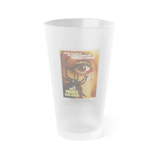DR. PHIBES RISES AGAIN! 1972 Movie Poster - Frosted Pint Glass 16oz 16oz Frosted - Go Mug Yourself