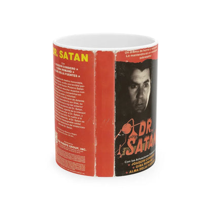 DR SATAN (VHS COVER) - White Coffee Mug-11oz-Go Mug Yourself