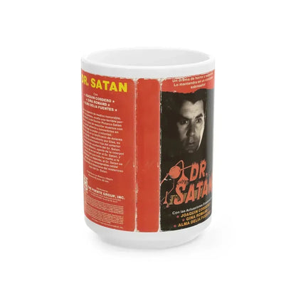 DR SATAN (VHS COVER) - White Coffee Mug 15oz - Go Mug Yourself