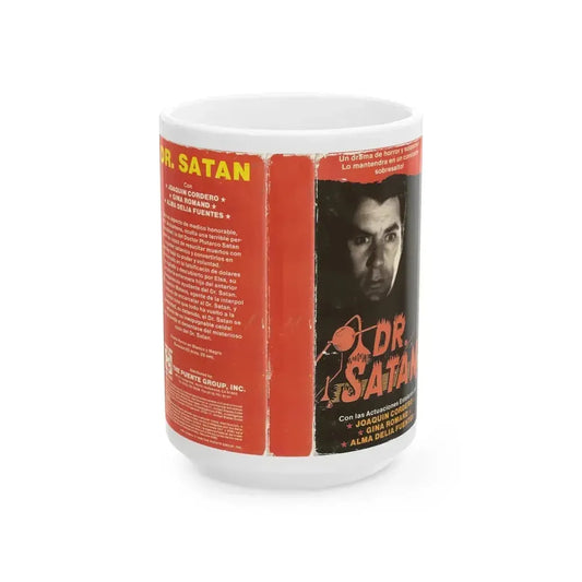 DR SATAN (VHS COVER) - White Coffee Mug 15oz - Go Mug Yourself