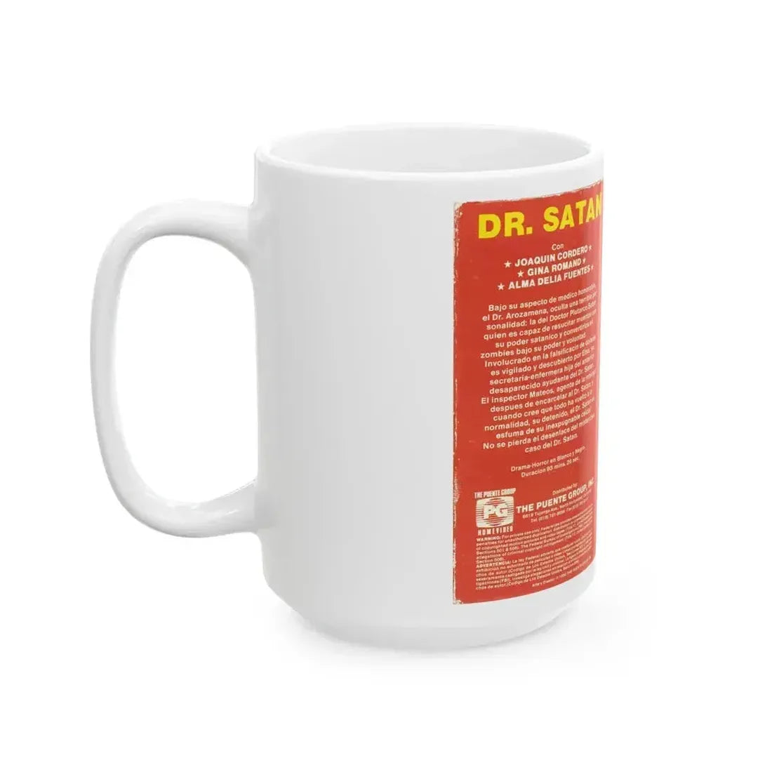 DR SATAN (VHS COVER) - White Coffee Mug - Go Mug Yourself