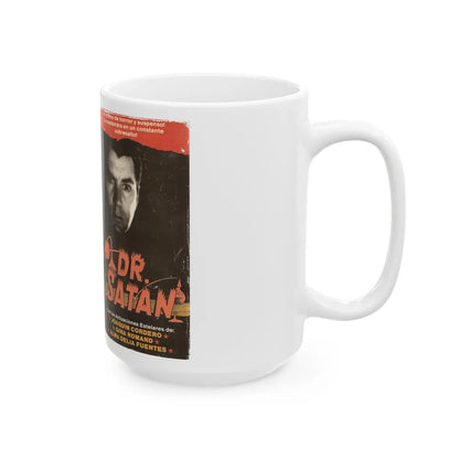 DR SATAN (VHS COVER) - White Coffee Mug-Go Mug Yourself