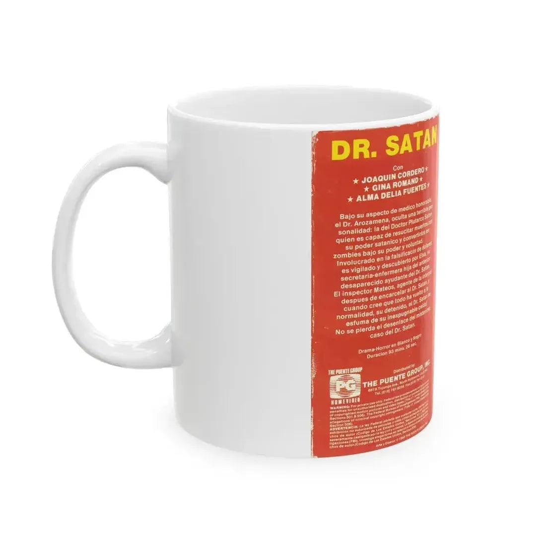 DR SATAN (VHS COVER) - White Coffee Mug - Go Mug Yourself