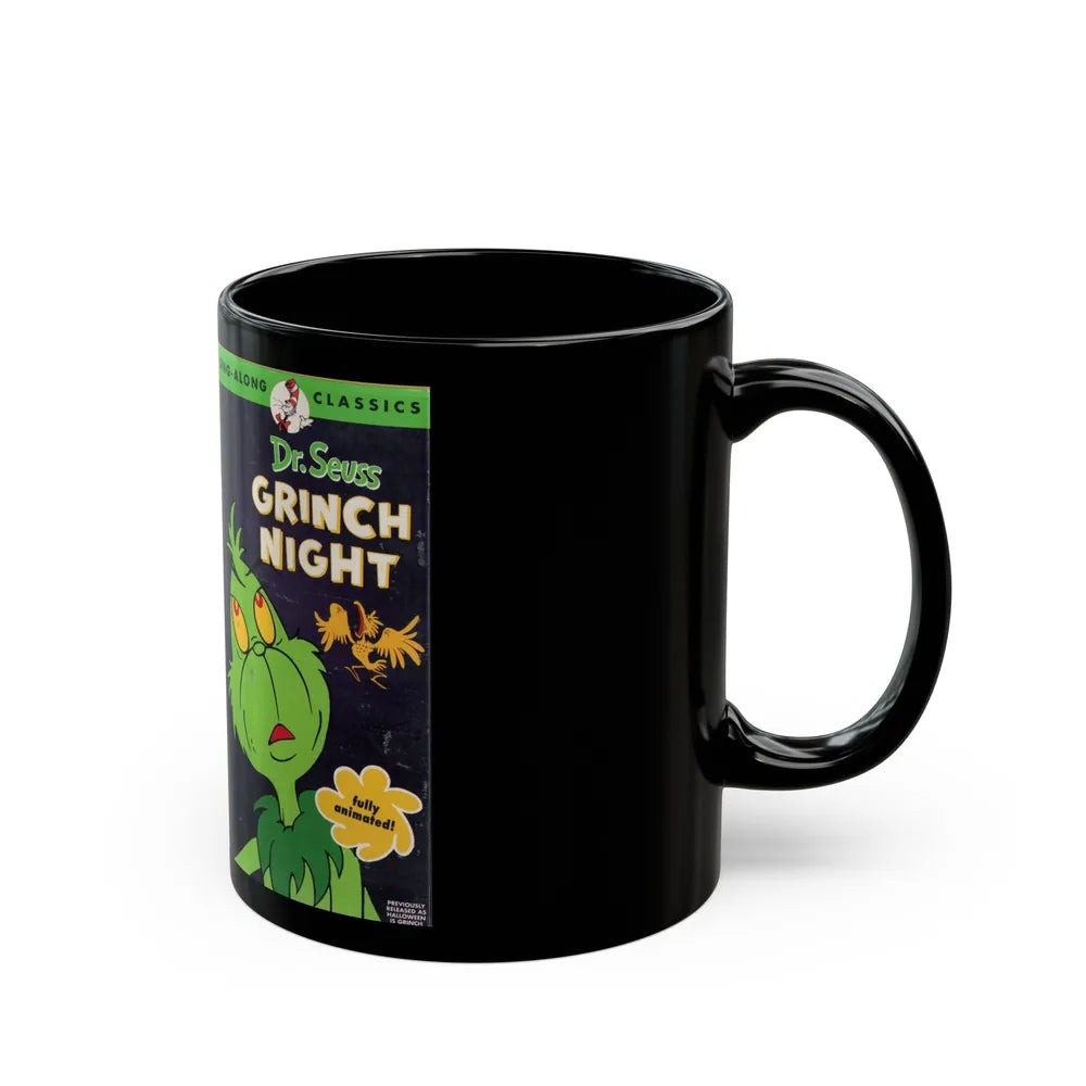 DR SEUSS GRINCH NIGHT (VHS COVER) - Black Coffee Mug-Go Mug Yourself