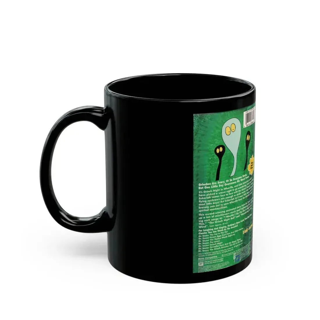 DR SEUSS GRINCH NIGHT (VHS COVER) - Black Coffee Mug - Go Mug Yourself