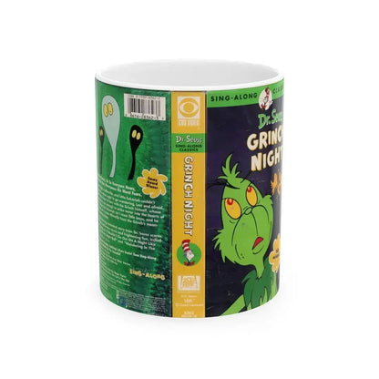 DR SEUSS GRINCH NIGHT (VHS COVER) - White Coffee Mug 11oz - Go Mug Yourself