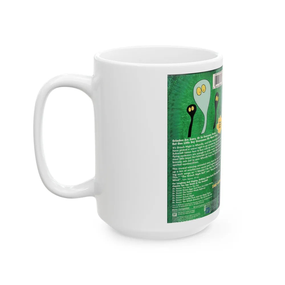 DR SEUSS GRINCH NIGHT (VHS COVER) - White Coffee Mug-Go Mug Yourself