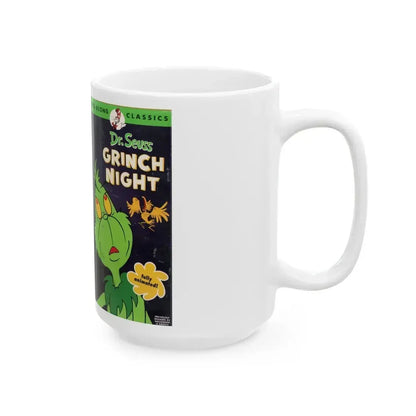 DR SEUSS GRINCH NIGHT (VHS COVER) - White Coffee Mug - Go Mug Yourself