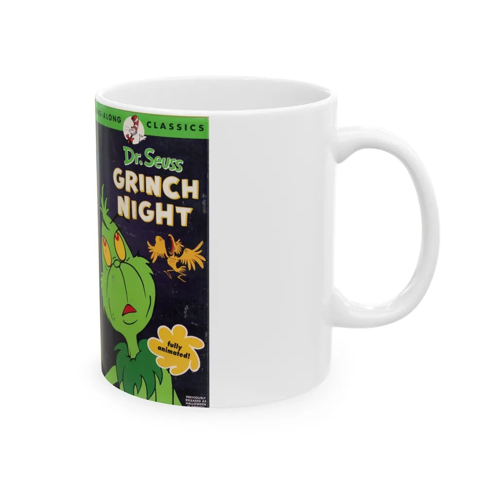 DR SEUSS GRINCH NIGHT (VHS COVER) - White Coffee Mug-Go Mug Yourself