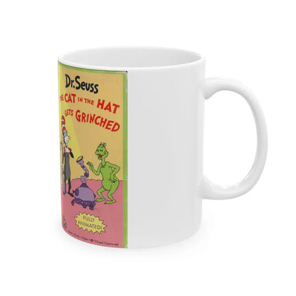 DR SEUSS THE CAT IN THE HAT GETS GRINCHED (VHS COVER) - White Coffee Mug-Go Mug Yourself