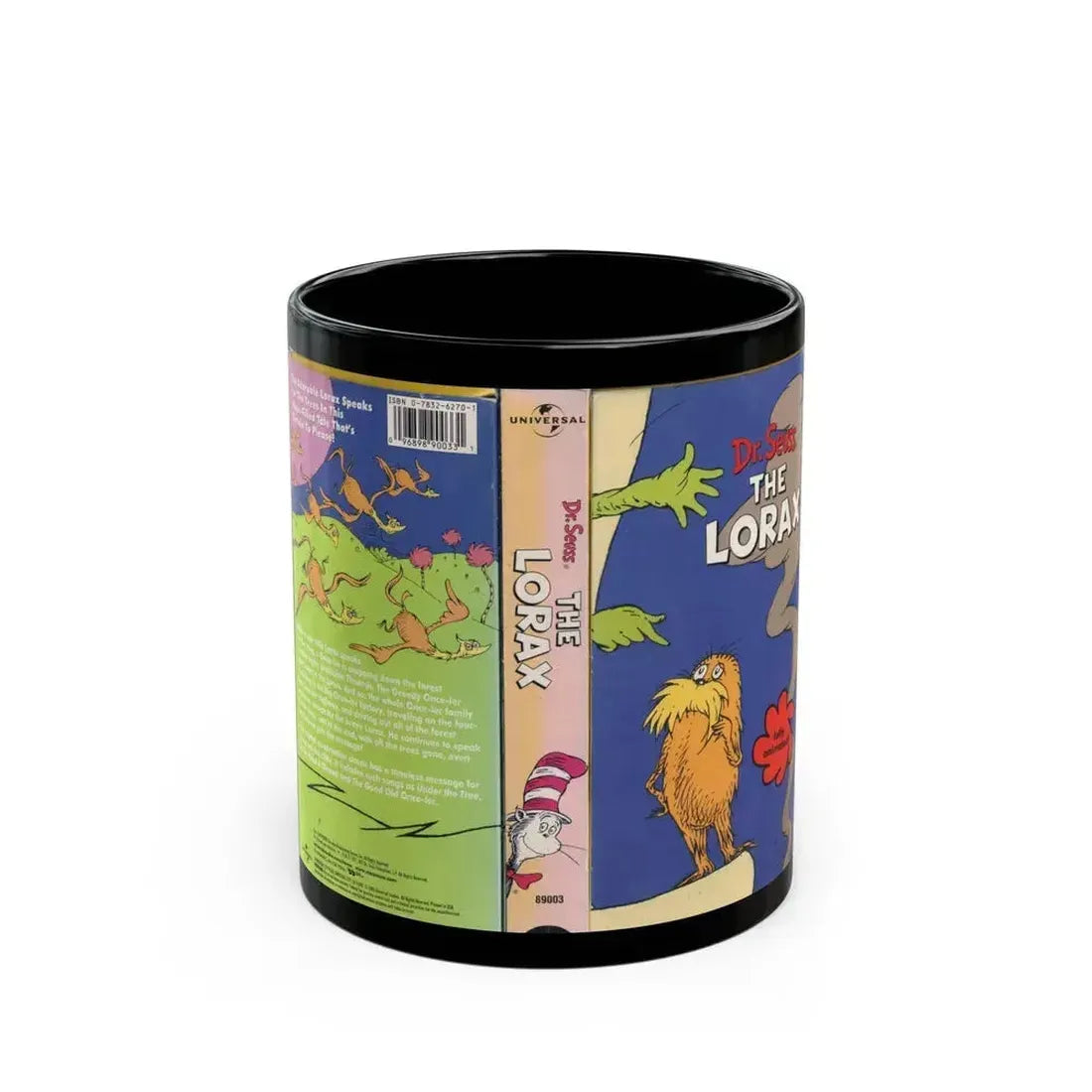 DR SEUSS THE LORAX (VHS COVER) - Black Coffee Mug 11oz - Go Mug Yourself