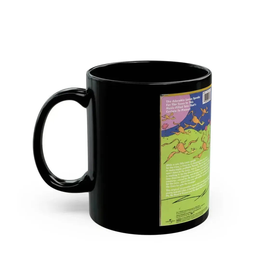 DR SEUSS THE LORAX (VHS COVER) - Black Coffee Mug - Go Mug Yourself
