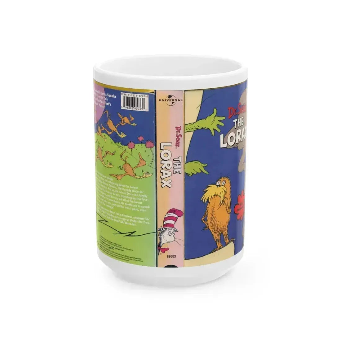 DR SEUSS THE LORAX (VHS COVER) - White Coffee Mug 15oz - Go Mug Yourself
