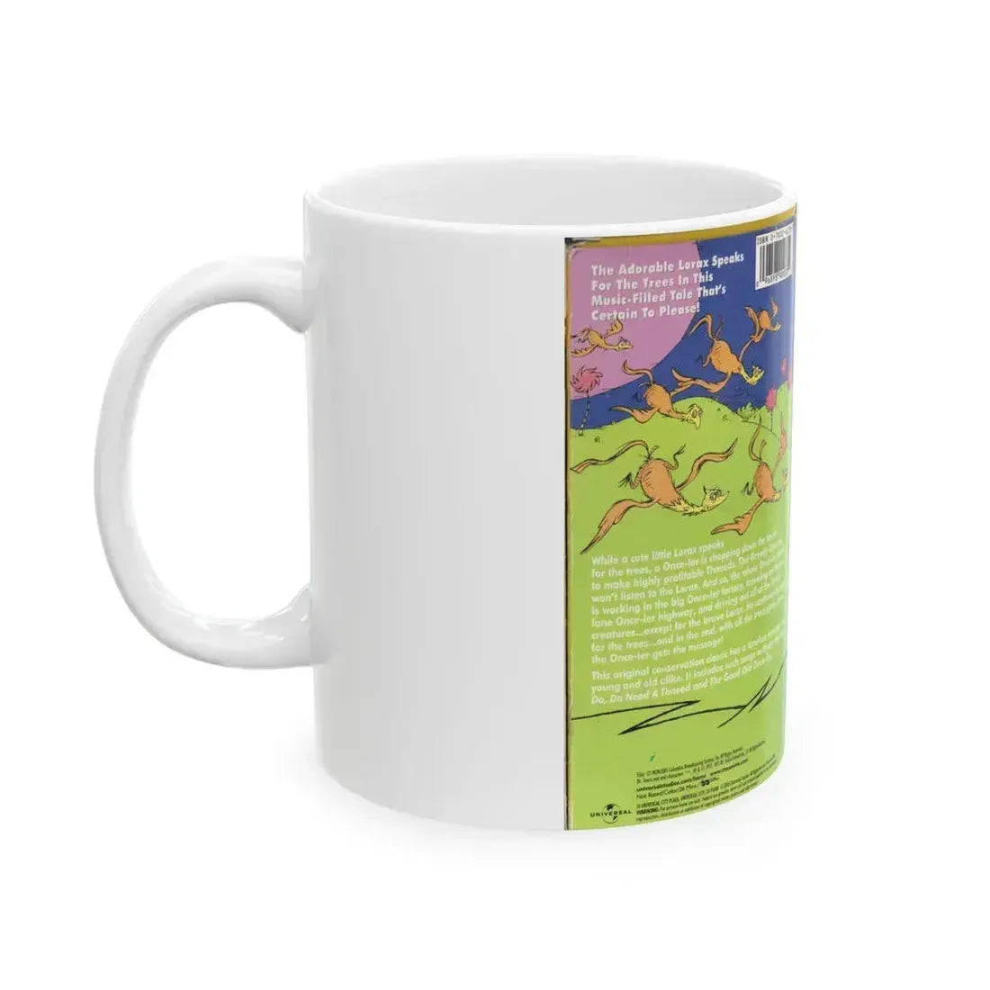 DR SEUSS THE LORAX (VHS COVER) - White Coffee Mug - Go Mug Yourself